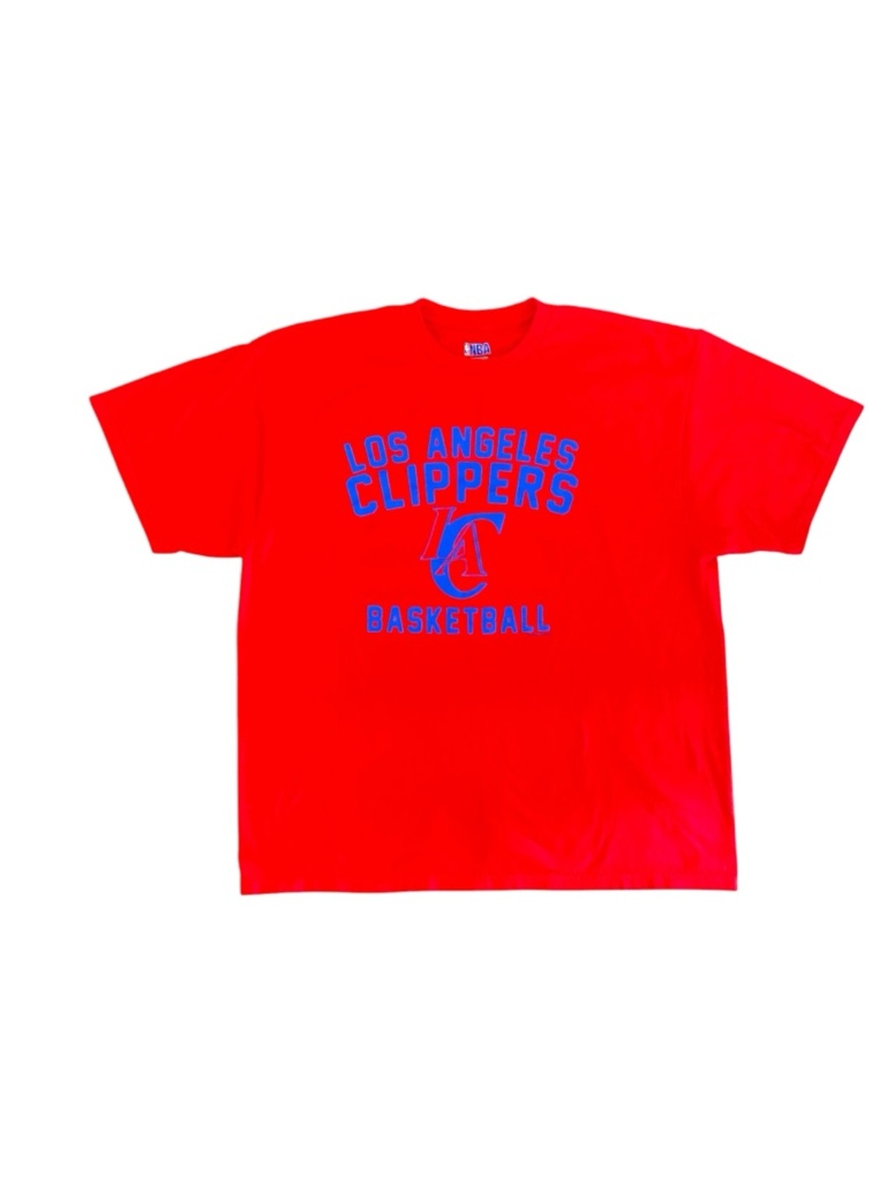 NBA Clippers Men’s Basketball Red/Blue T-Shirt Size 2XL